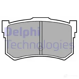 Тормозные колодки дисковые, комплект DELPHI 4CWPZ 2002 9 950494 LP678 изображение 0