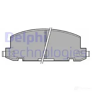 Тормозные колодки дисковые, комплект DELPHI 062HAU LP412 208 80 950270