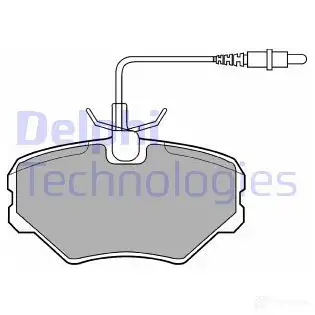 Тормозные колодки дисковые, комплект DELPHI LP917 TKD76 950668 21 443 изображение 0