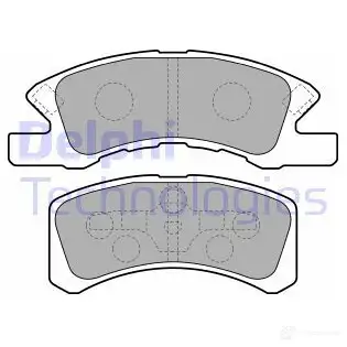 Тормозные колодки дисковые, комплект DELPHI 3 2IAU LP1918 5012759353998 949656 изображение 0