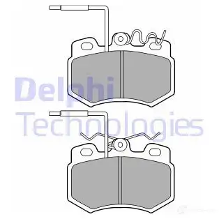 Тормозные колодки дисковые, комплект DELPHI 950587 216 14 3HBJIS LP823