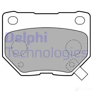 Тормозные колодки дисковые, комплект DELPHI 949540 LP1780 IKVZ 9 5012759231319 изображение 0