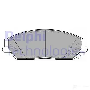 Тормозные колодки дисковые, комплект DELPHI LP2714 Y7ELZD D 5012759520802 950140