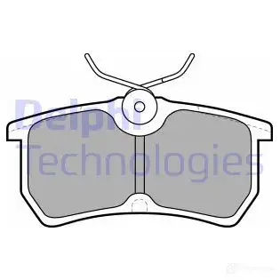 Тормозные колодки дисковые, комплект DELPHI 2 3353 949204 LP1316 YOLCGT