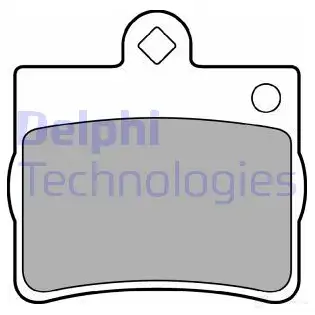 Тормозные колодки дисковые, комплект DELPHI 949216 219 00 NMAU6W LP1402 изображение 0