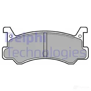 Тормозные колодки дисковые, комплект DELPHI BBRJ8HO 950352 2 0008 LP521