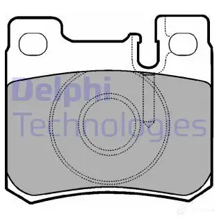 Тормозные колодки дисковые, комплект DELPHI HT7KR4L LP947 2 1301 950691 изображение 0