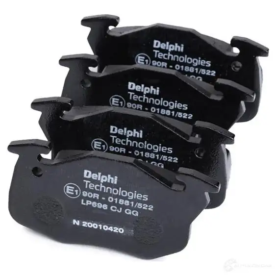 Тормозные колодки дисковые, комплект DELPHI 8GF3SGH 950501 2090 6 LP696 изображение 3