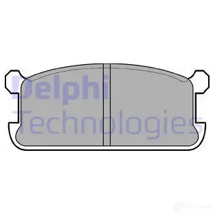 Тормозные колодки дисковые, комплект DELPHI 950159 LP286 2 0724 1AJMZ изображение 0