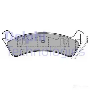 Тормозные колодки дисковые, комплект DELPHI 949154 1 UP91O 5012759062173 LP1179