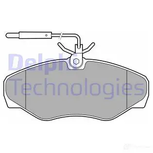 Тормозные колодки дисковые, комплект DELPHI 1437322308 LP3624 K7JCH X