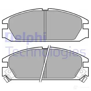 Тормозные колодки, комплект DELPHI lp525 950355 20 099 A1748U