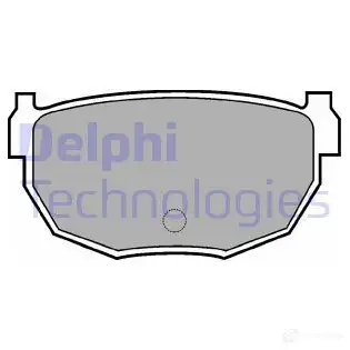 Тормозные колодки дисковые, комплект DELPHI LP570 950397 BHQXCY 211 21