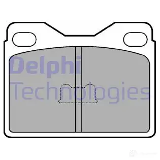 Тормозные колодки дисковые, комплект DELPHI LP145 2026 0 9JQP4GQ 949265 изображение 0