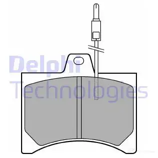 Тормозные колодки дисковые, комплект DELPHI LP177 949529 537E92 2059 4