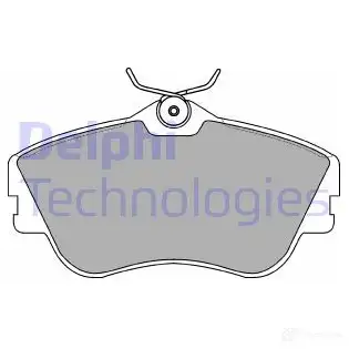 Тормозные колодки дисковые, комплект DELPHI 2147 9 950669 D00O5 LP918