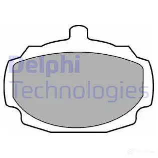 Тормозные колодки дисковые, комплект DELPHI 2 0037 C1XFY 950505 LP7
