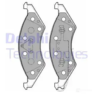 Тормозные колодки дисковые DELPHI 788 CN 949152 LP1177 5012759062159