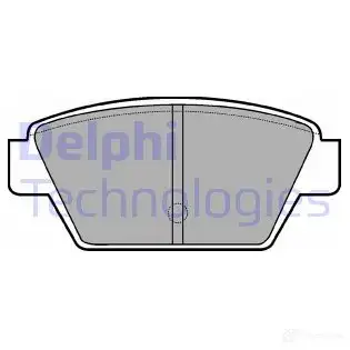Тормозные колодки дисковые, комплект DELPHI NET49KH 2 1125 LP533 950362