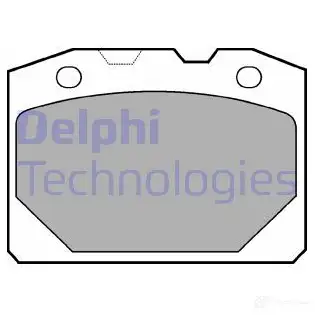 Тормозные колодки дисковые, комплект DELPHI XK7UX0 2016 6 950671 LP92 изображение 0