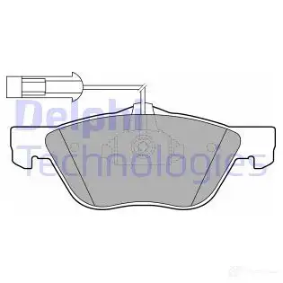 Тормозные колодки дисковые, комплект DELPHI LP1686 RJ 23H 949438 5012759158746