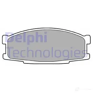 Тормозные колодки дисковые, комплект DELPHI 23 501 950720 LP981 K8VU1Z