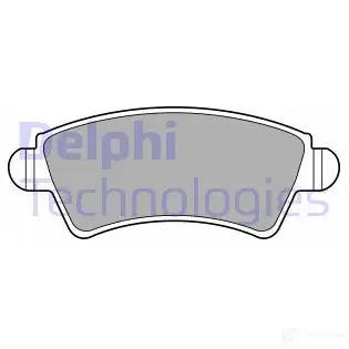 Тормозные колодки дисковые, комплект DELPHI LP1846 233 32 2IGKDZ 949605 изображение 0