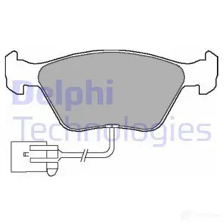 Тормозные колодки дисковые, комплект DELPHI 219 10 AJ1KW 949369 LP1598