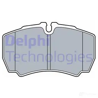 Тормозные колодки дисковые, комплект DELPHI 1437322298 LP3573 1V0V Z