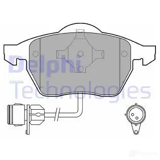 Тормозные колодки дисковые, комплект DELPHI 950557 LP784 2067 6 121TM