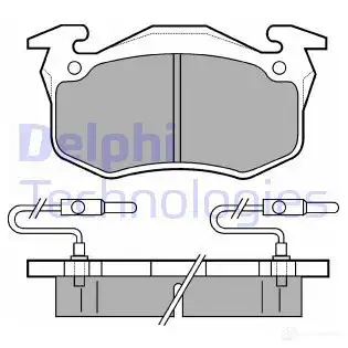Тормозные колодки дисковые, комплект DELPHI I6ZBTUO 20 635 950243 LP350