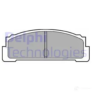 Тормозные колодки дисковые, комплект DELPHI 950161 U29J4YH 200 74 LP29 изображение 0