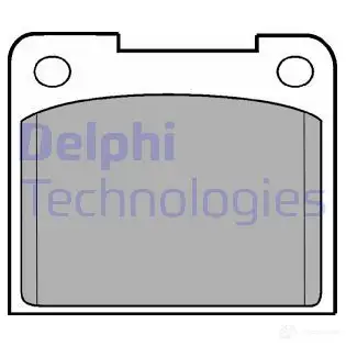 Тормозные колодки дисковые, комплект DELPHI 949289 LP15 20 088 EC5222 изображение 0