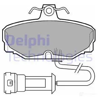 Тормозные колодки дисковые, комплект DELPHI LP557 950382 SE3A0 20 981