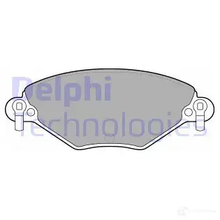 Тормозные колодки дисковые, комплект DELPHI 2327 7 LP1654 949411 RXOSV изображение 0