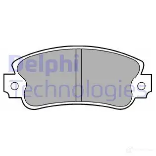 Тормозные колодки дисковые, комплект DELPHI LP419 2113 1 ZKLZ0 950274 изображение 0
