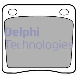 Тормозные колодки дисковые, комплект DELPHI 950471 2 0128 LP65 2M4XJ8 изображение 0