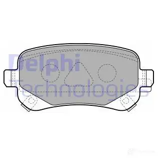 Тормозные колодки дисковые, комплект DELPHI LP2174 949922 5012759442197 BFM9 MD