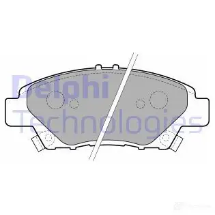 Тормозные колодки дисковые, комплект DELPHI LP2194 5012759450468 949943 6MB 4W5 изображение 0