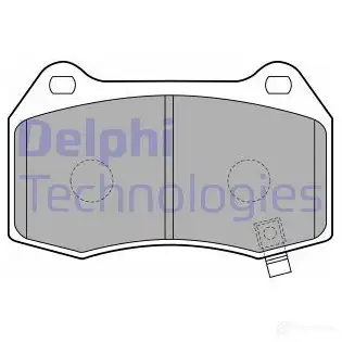 Тормозные колодки дисковые, комплект DELPHI LP1838 MMULU 23 142 949596 изображение 0