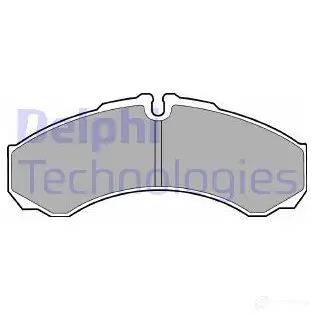 Тормозные колодки дисковые, комплект DELPHI 949389 LP1616 291 21 ION8G изображение 1