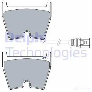 Тормозные колодки дисковые, комплект DELPHI LP3266 78FN AA9 1211452215 5012759979174