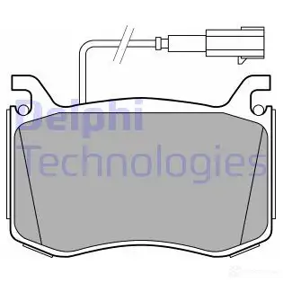 Тормозные колодки дисковые, комплект DELPHI 1424218710 W 4KXE LP3380
