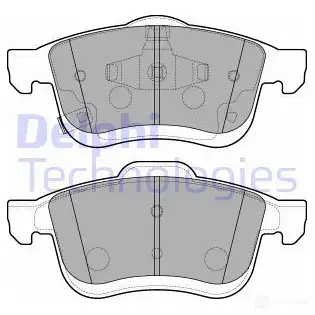 Тормозные колодки дисковые, комплект DELPHI 0H 889 LP3220 5012759969557 950225 изображение 0