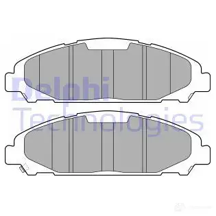 Тормозные колодки дисковые, комплект DELPHI LP3255 5012759977286 1424794583 D P2EDW