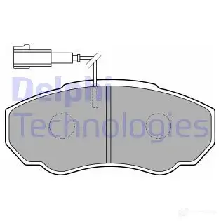 Тормозные колодки дисковые, комплект DELPHI MN2BV LP1750 949508 239 17