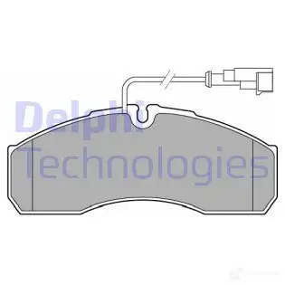 Тормозные колодки дисковые, комплект DELPHI 1437322431 LP3574 QS CRN изображение 0