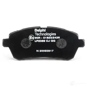 Тормозные колодки дисковые, комплект DELPHI 949812 5012759428344 LP2069 5BV9DX X - Изображение 1