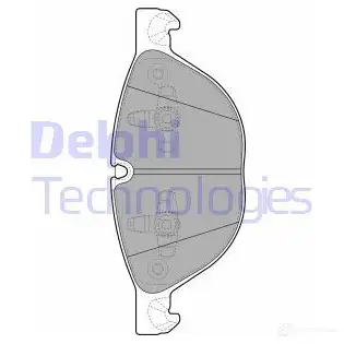 Тормозные колодки дисковые, комплект DELPHI 5012759428351 H MU8A LP2091 949835 изображение 0