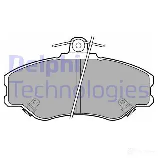 Тормозные колодки дисковые, комплект DELPHI 5012759121610 949370 LP1599 K HCJWK